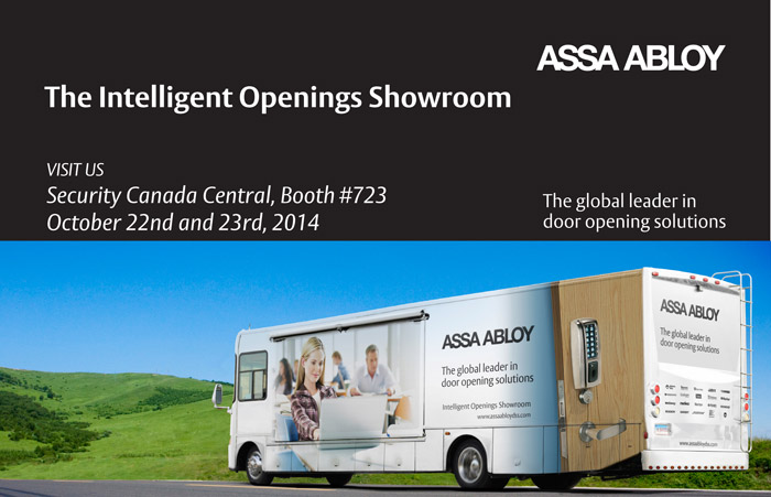Visit the ASSA ABLOY Intelligent Openings Showroom at Security Canada Central